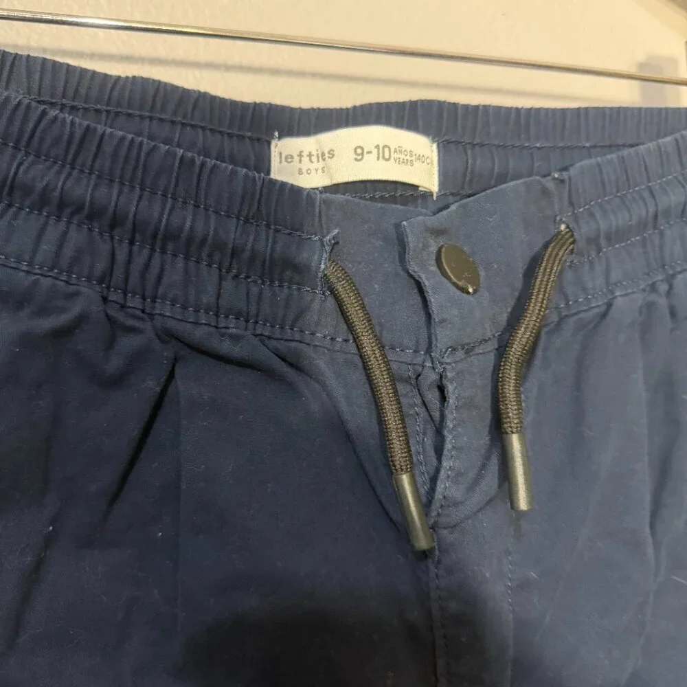 Kids Classic Navy Straight Leg Pants Minimalist Everyday Size 9-10 Lefties
